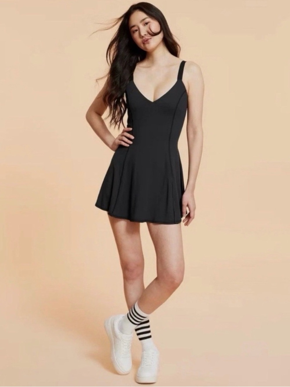 New Blogilates Women's Romance Run Dress Black Size XL